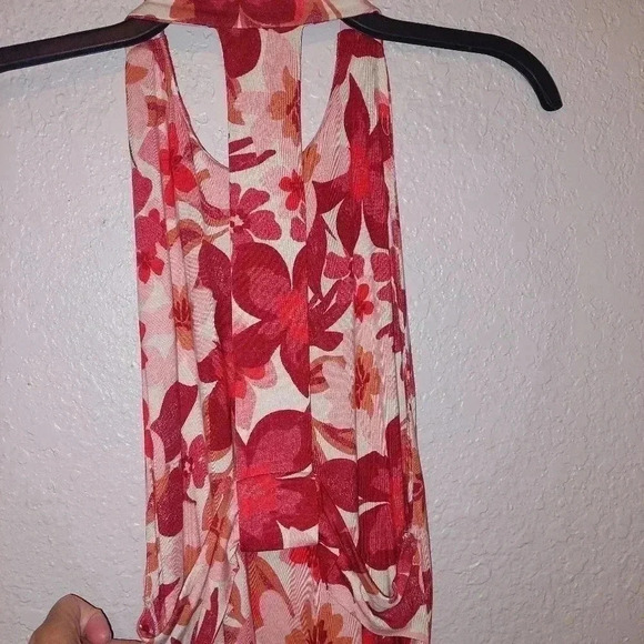 NWT Free People Dress Mimi Printed Floral Tropical Midi Cinch Slit Size Small - Picture 3 of 9